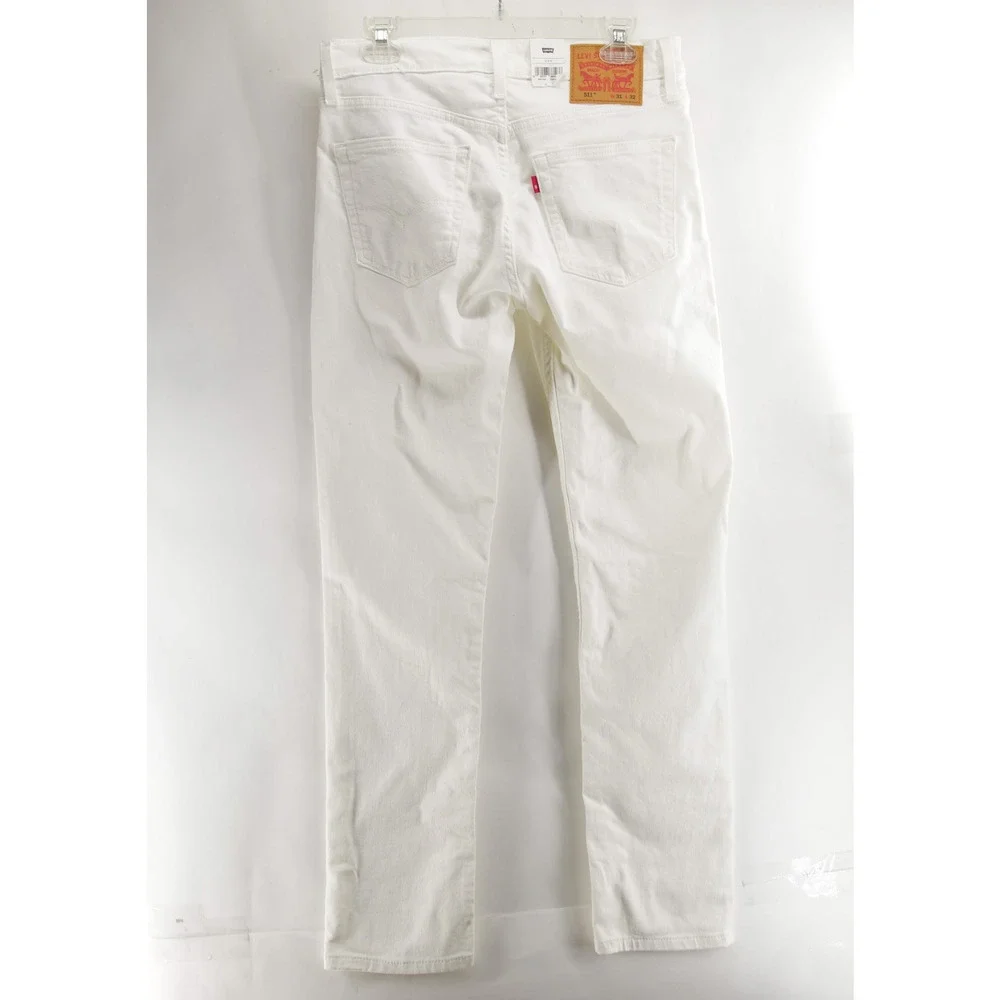 Levi’s 511 NWT Slim Fit Jeans Mens 31x32 White Denim Levi's Flex Stretch Casual